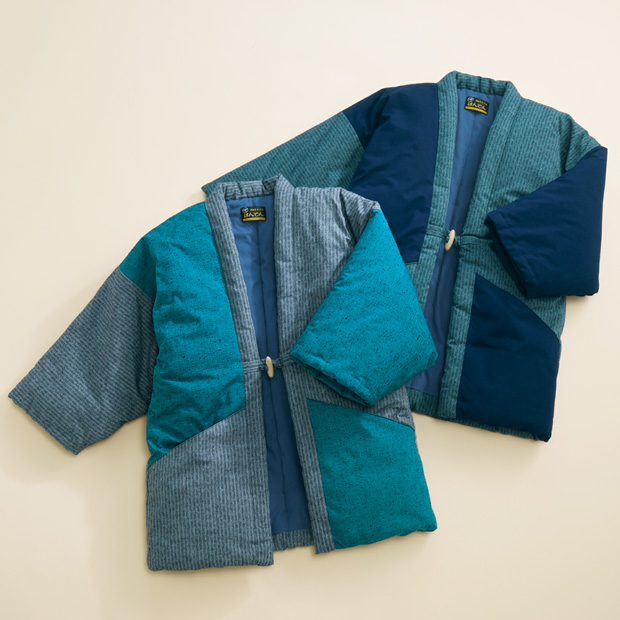 久留米織切り替え わた入り半纏