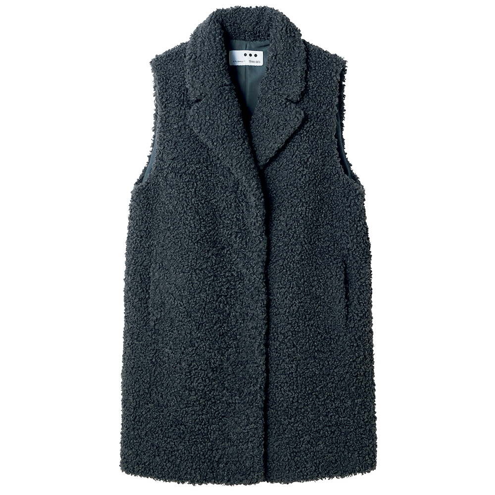 プードルボア･テーラードベスト