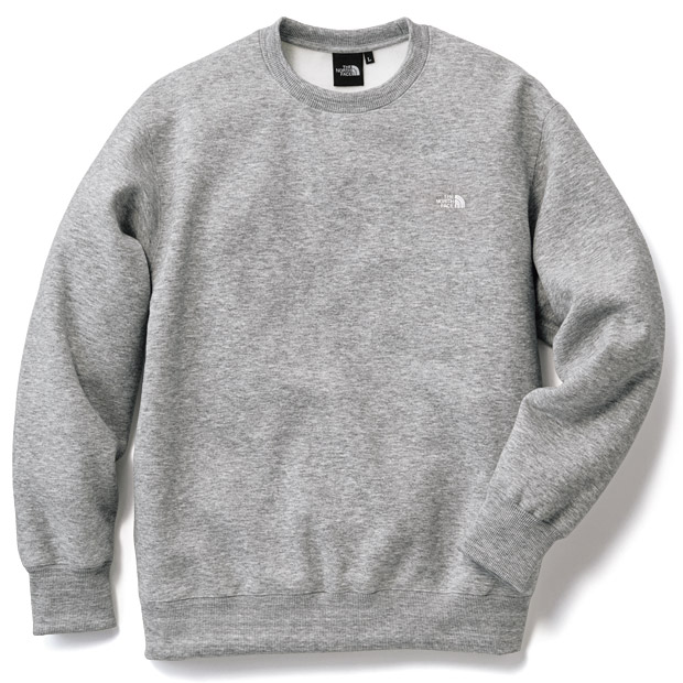 スモールロゴヘザースウェットクルー