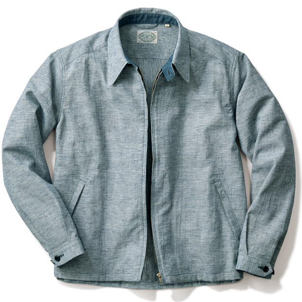 播州織コットンリネン･ネップブルゾン