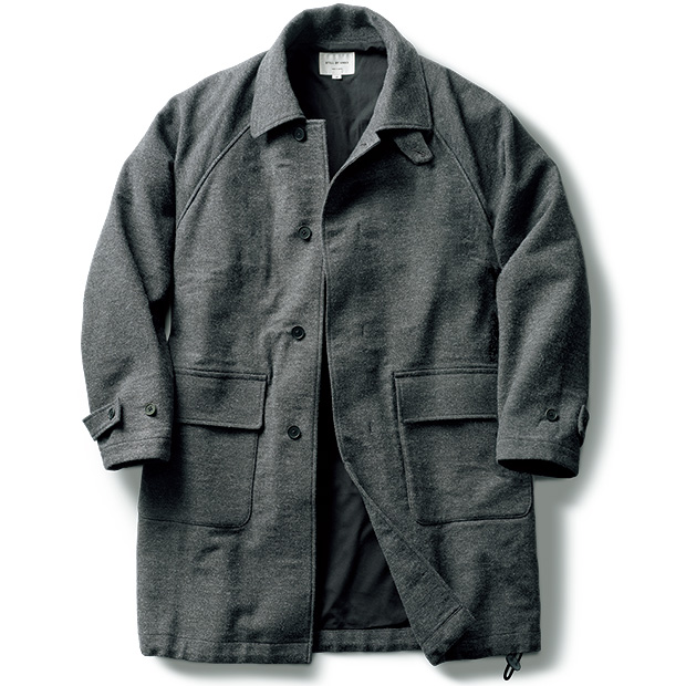 ビッグシルエット･ツイード調ロングコート