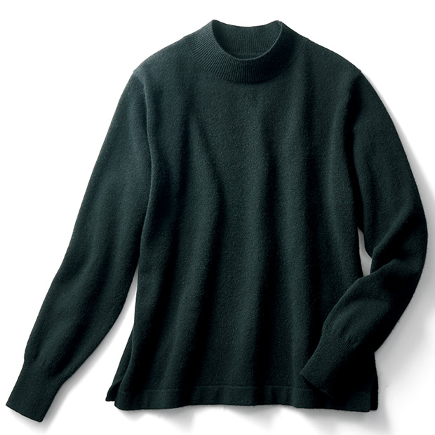 カシミヤハイネックプルオーバー