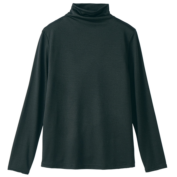 メリノウールボトルネックゆったりプルオーバー