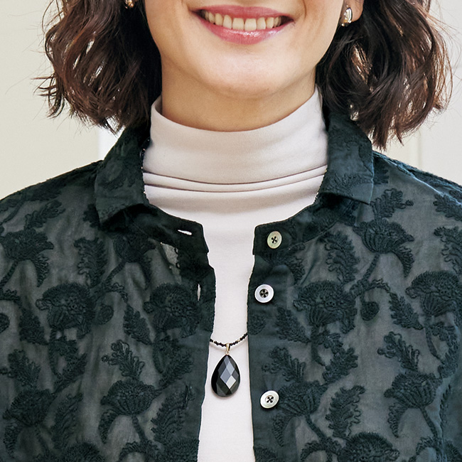 雫型切り子カットペンダント