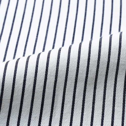 ラウンドカラーのカシミヤ混シャツ