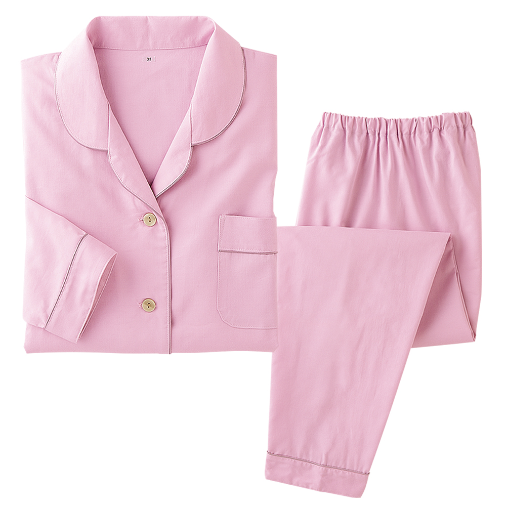 ロマンス小杉 コットンシルクのサテンパジャマ 婦人用 ライトアップオンラインストア