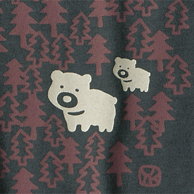 ベアフォレストプリントプルオーバー/2色セット