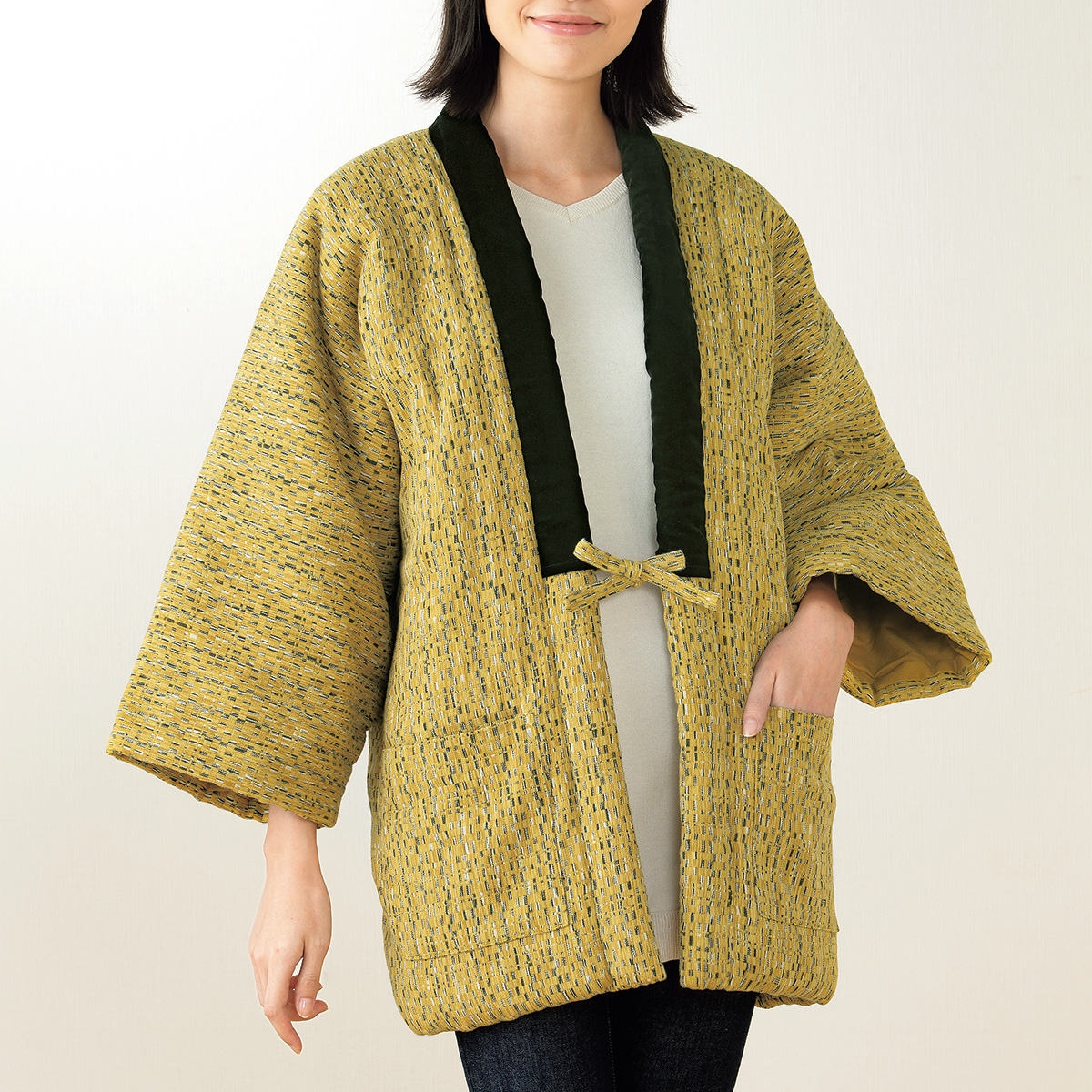 おたふくわた 久留米織スリムはんてん 水鞠からし ライトアップオンラインストア