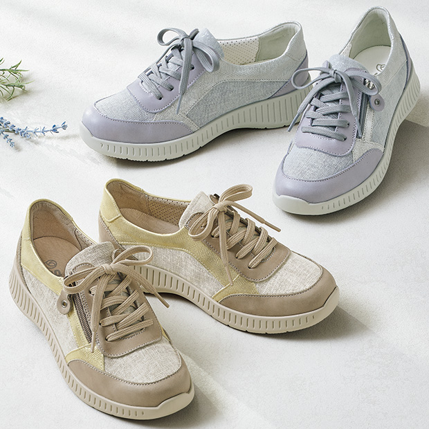 4E･ファスナー付きスニーカー