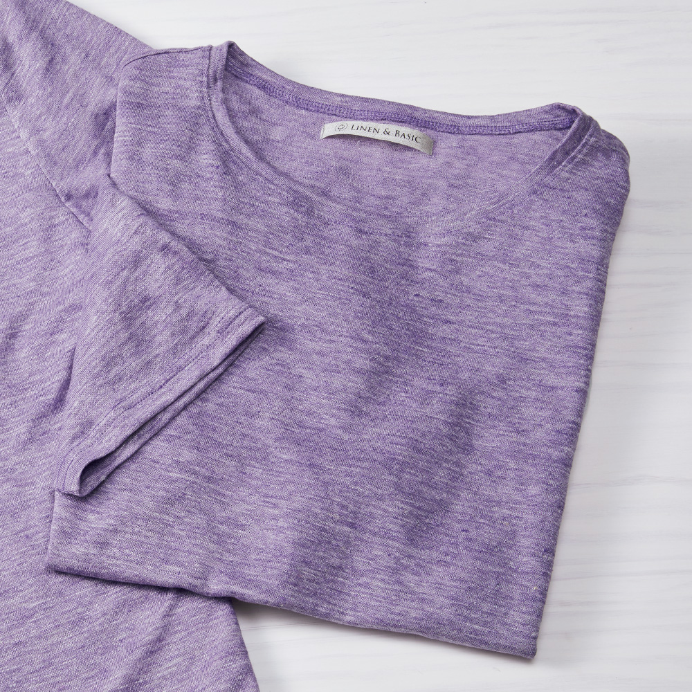リネンのニットTシャツ