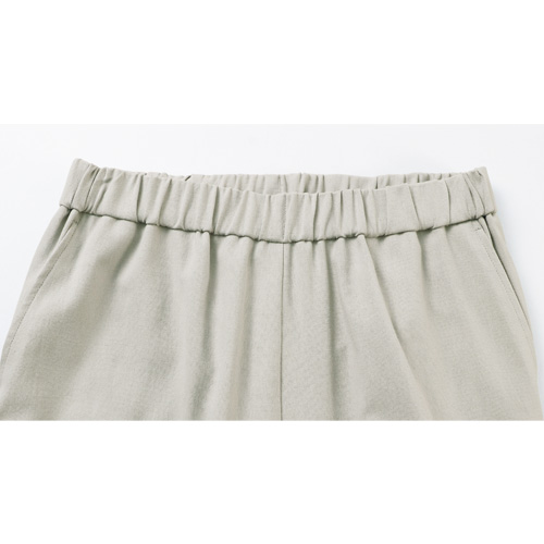 綿麻混ストレッチパンツ