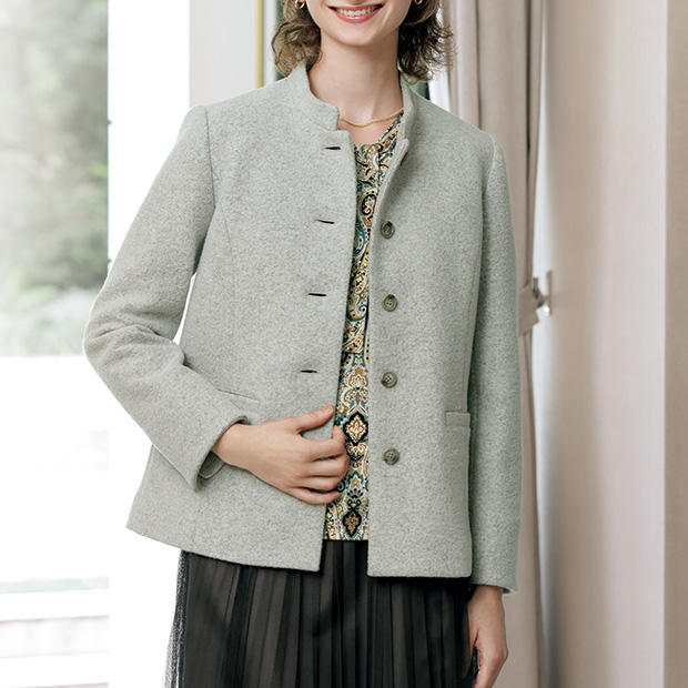 圧縮ウール混ジャケット