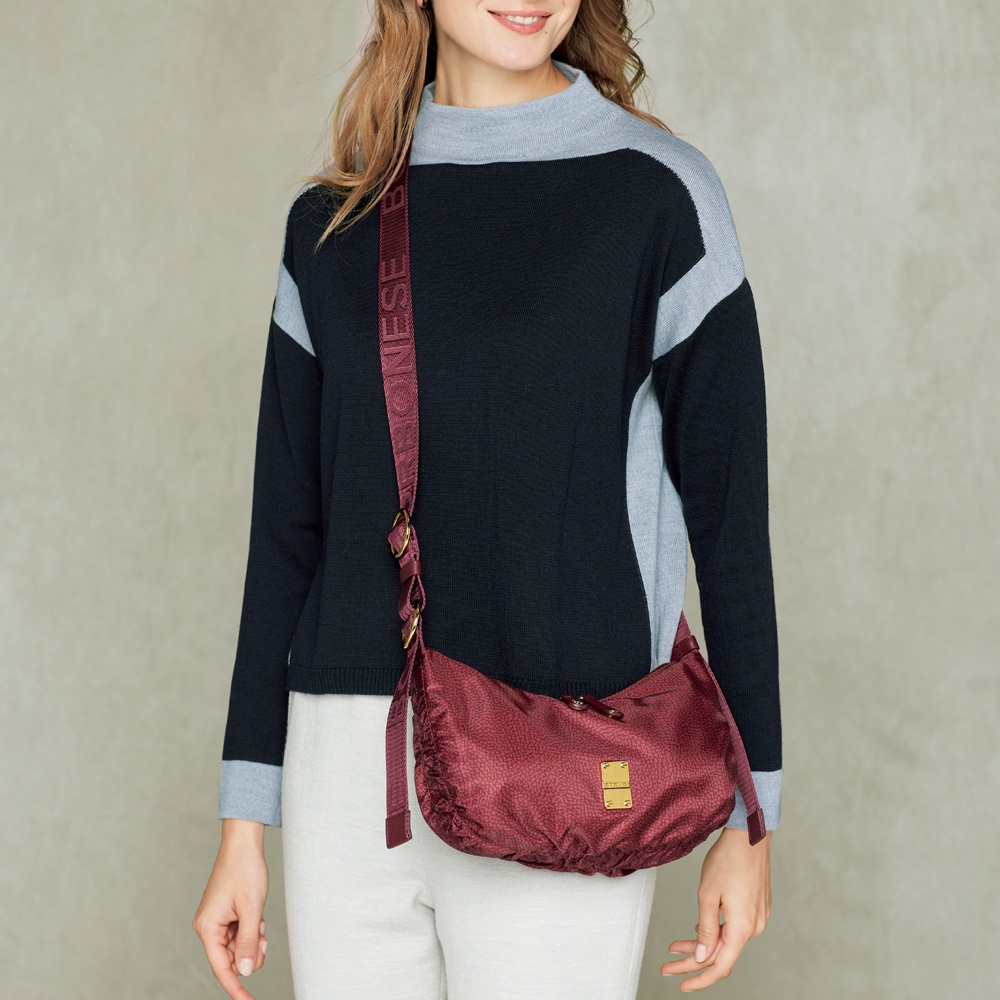 うずら目模様のショルダーバッグ