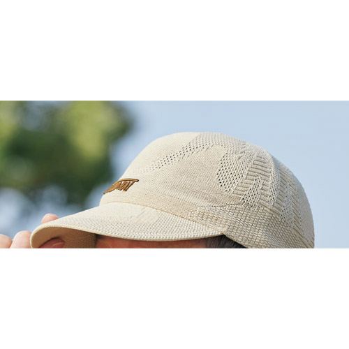 和紙混サーモ糸のキャップ