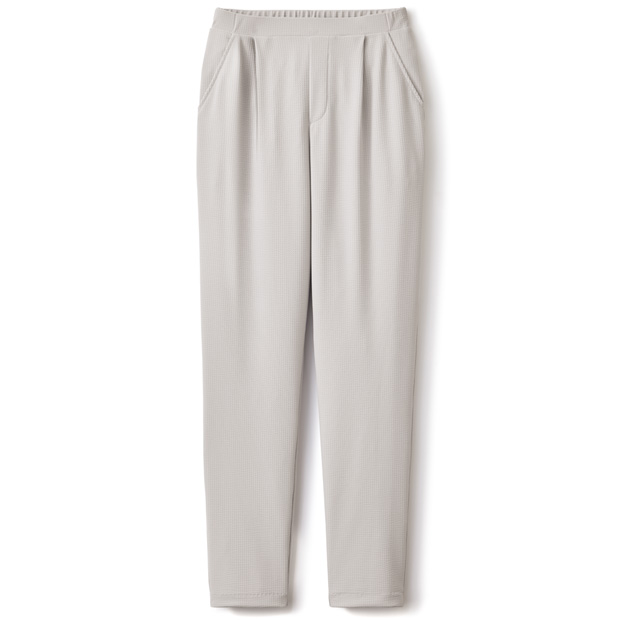 メッシュ調ニットサッカー･テーパードパンツ