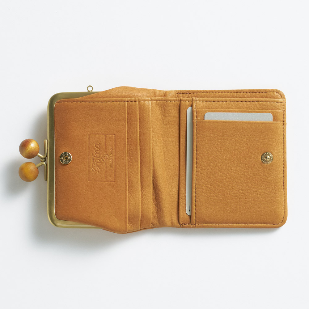 がま口･ドットレザーウォレット