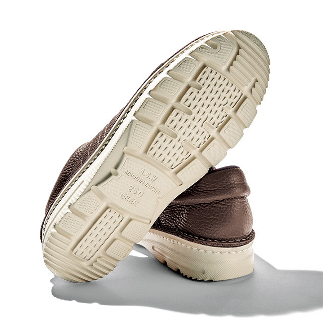 ゴム紐の撥水4Eコンフォートスリップオン