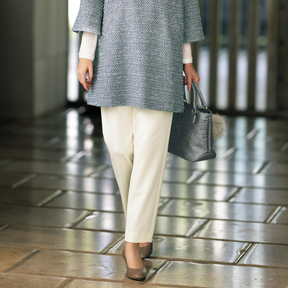 クロコ型押しハンドバッグ／当社限定モデル