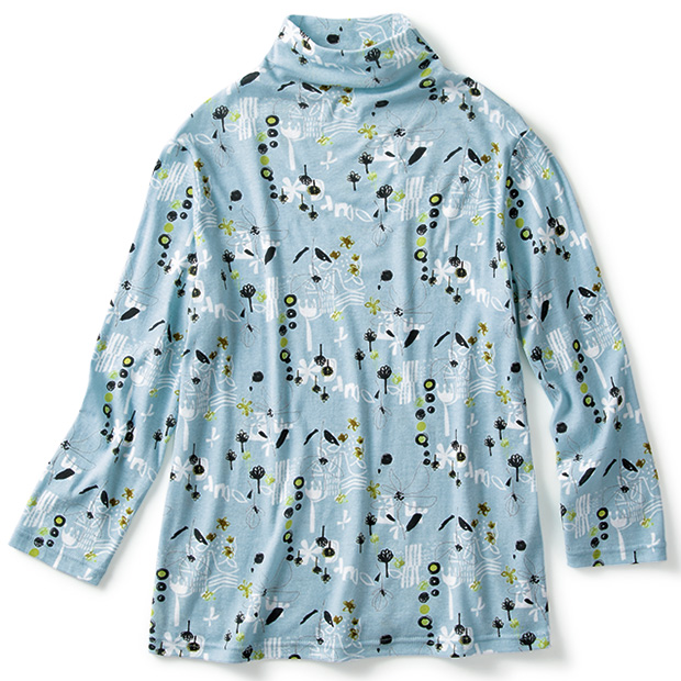 コットンガーゼプリントプルオーバー