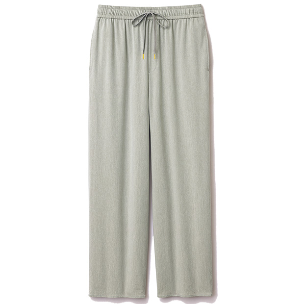 リネン混ストレッチパンツ