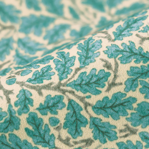 リーフ柄･バンドカラーブラウス