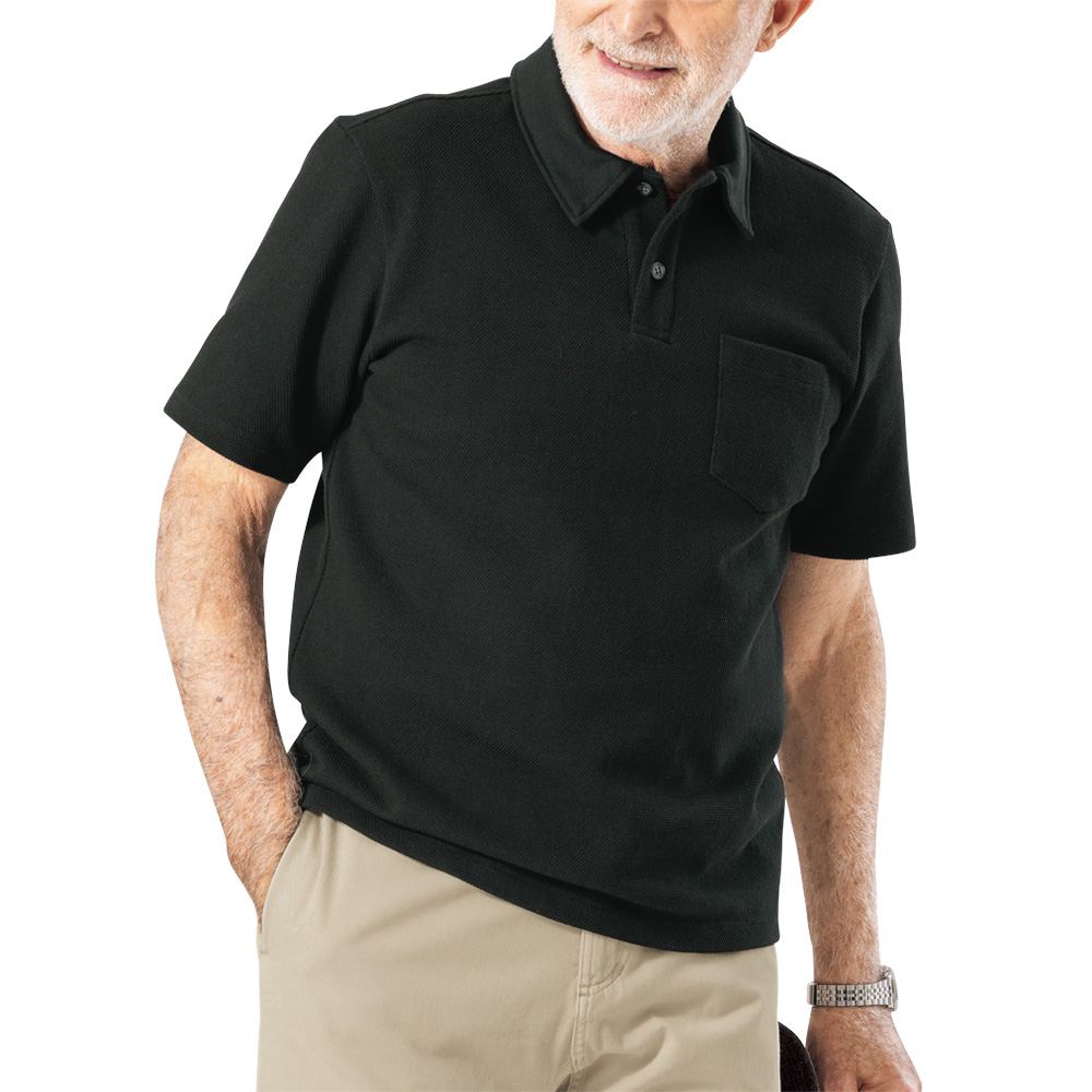 アメリカンコットン･ドライタッチ鹿の子ポロシャツ