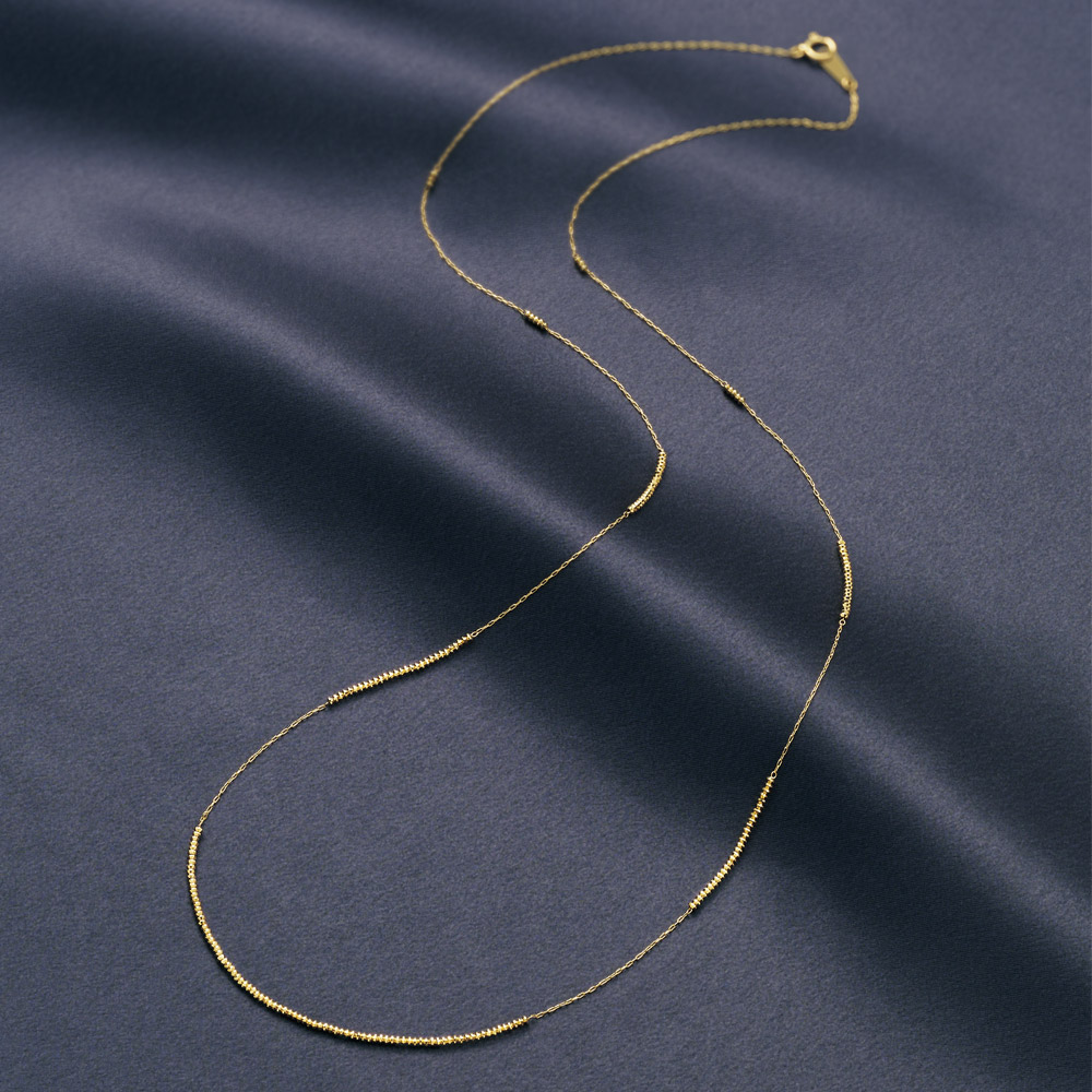 K18YGチェーンネックレス