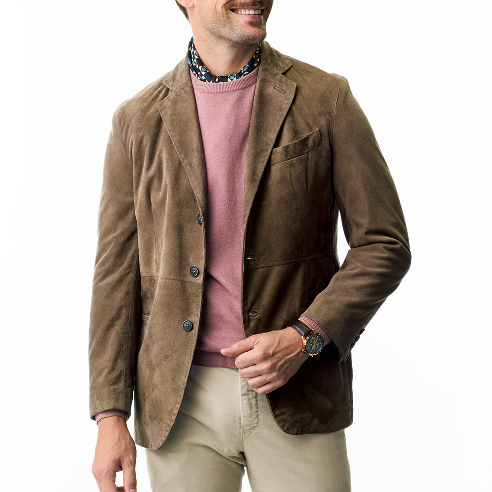 ゴートスウェード・テーラードジャケット