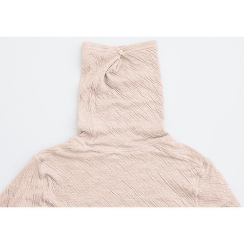 二重天竺タートルネック