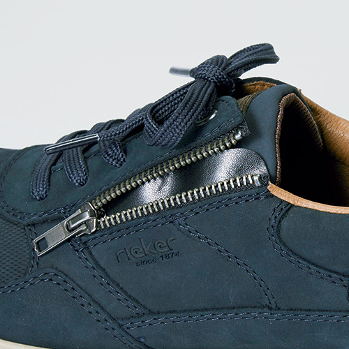 3E･サイドファスナースウェードスニーカー