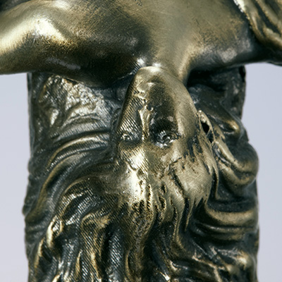 ステッキ／黒檀･アラン･ドロンモデル（婦人像）