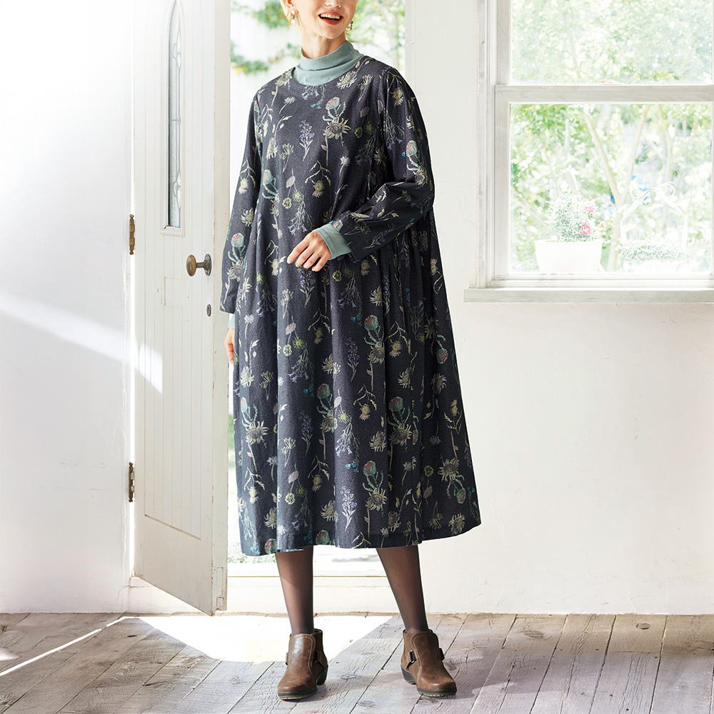 オリジナルプリントワンピース／ベコニア