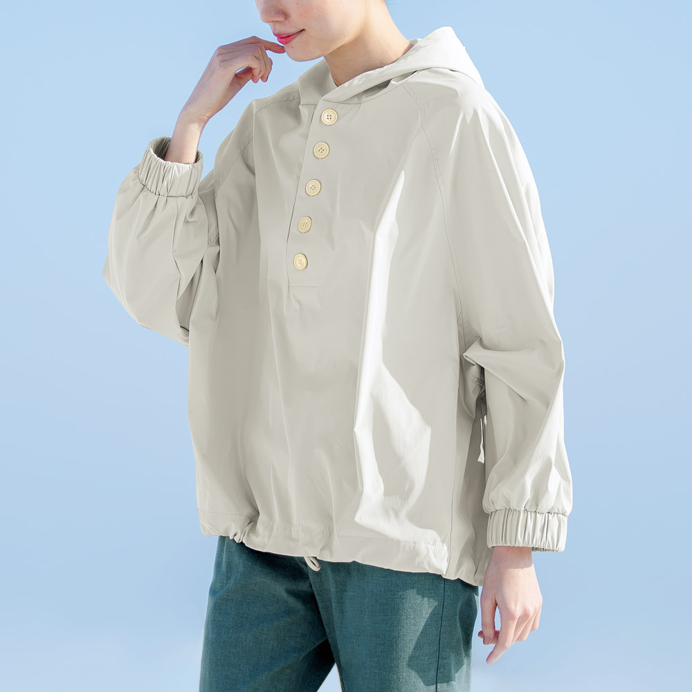 ゆったりアノラックパーカ