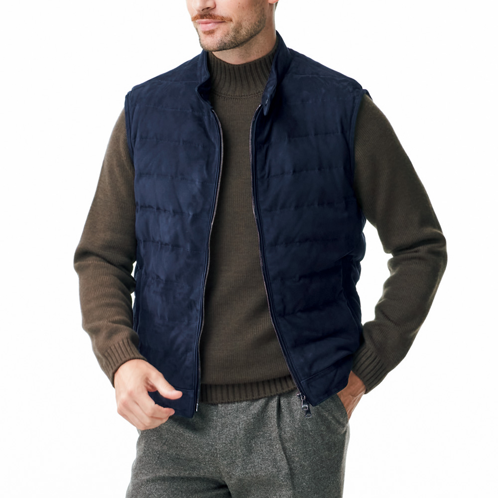 レザーダウンベスト／JURI DOWN VEST