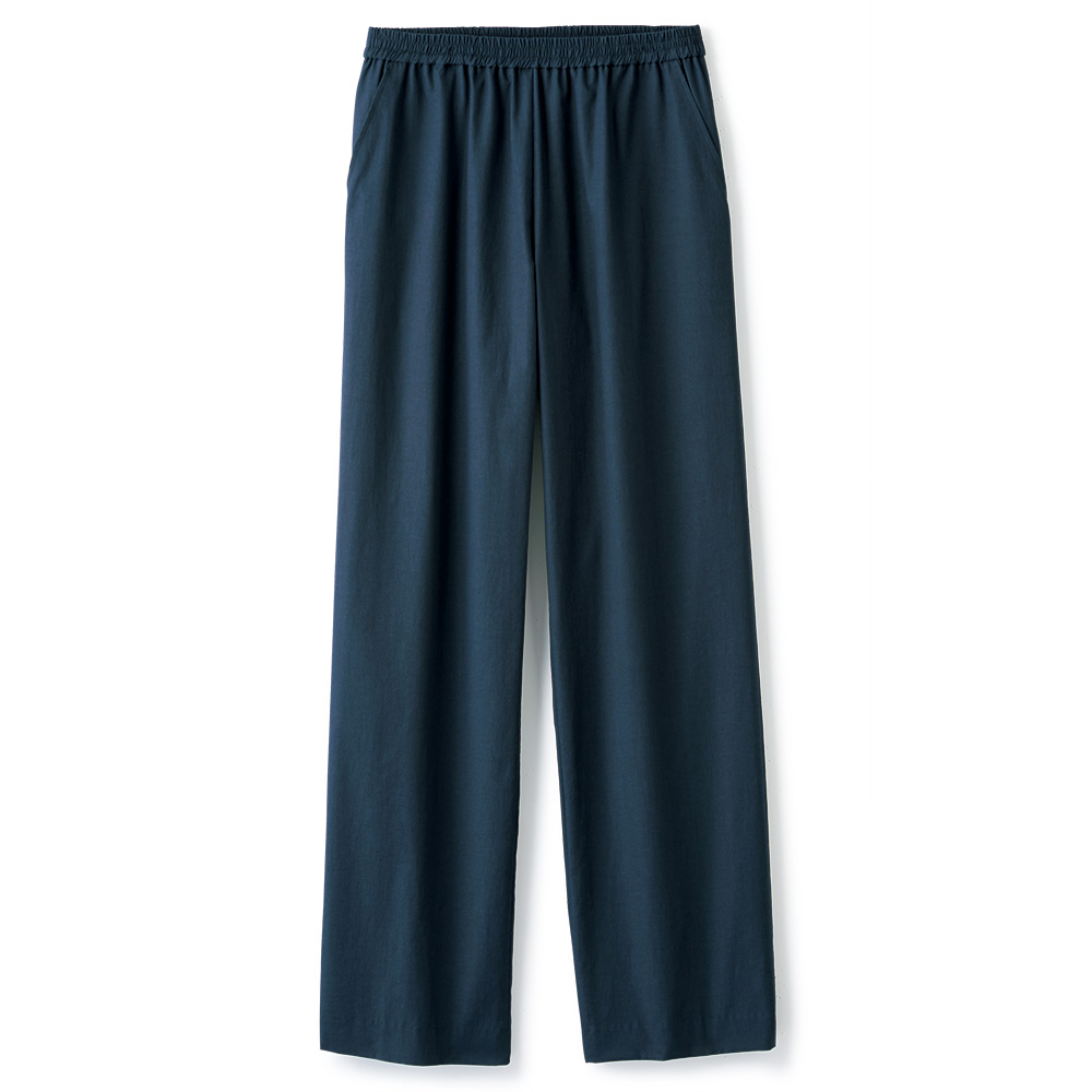 綿麻混イージーパンツ