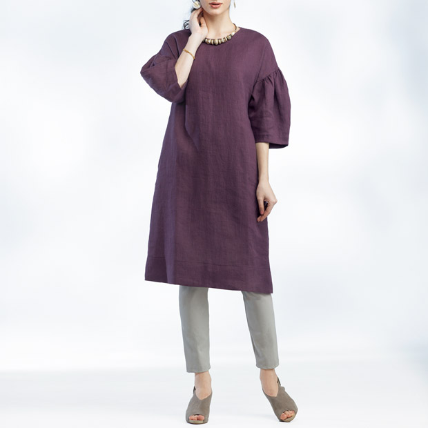 リネンワンピース