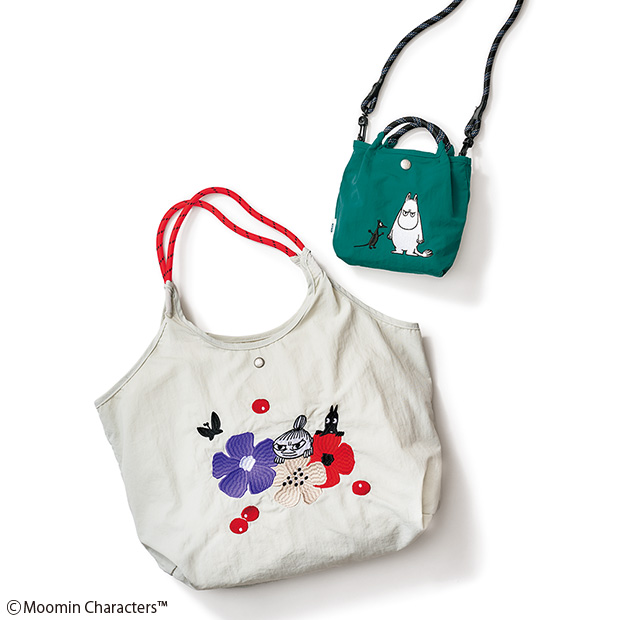 ムーミンのナイロントートバッグ･ミニポシェットセット