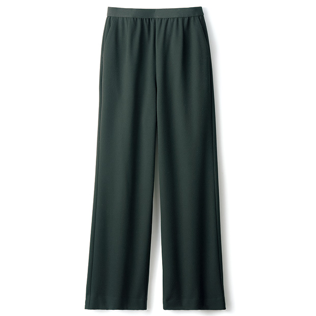 両面起毛のストレートパンツ