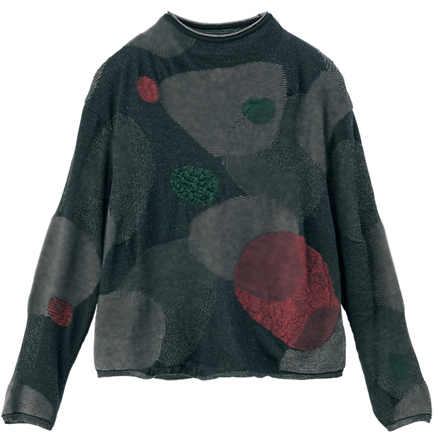 ジャカードプルオーバー