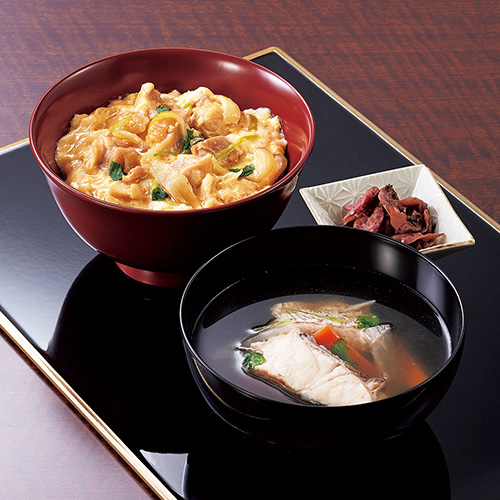 真鯛の潮汁/阿波尾鶏の親子丼