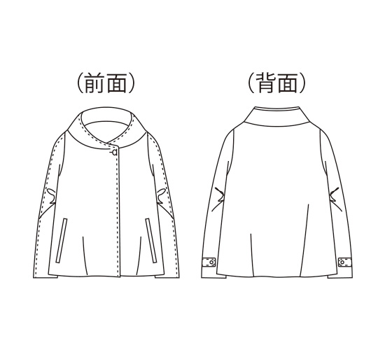 フーディー風ビーバーショートコート