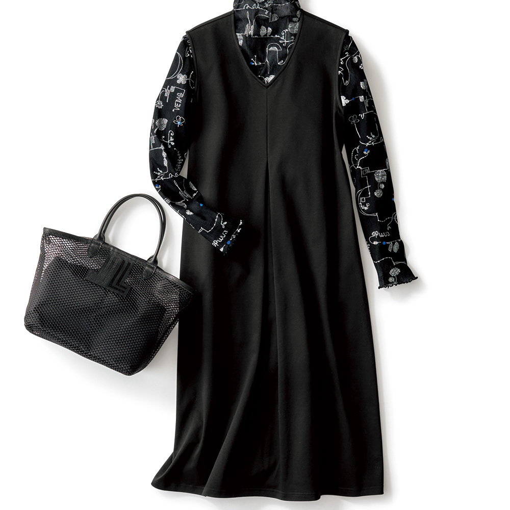 コットンジャージージャンパースカート