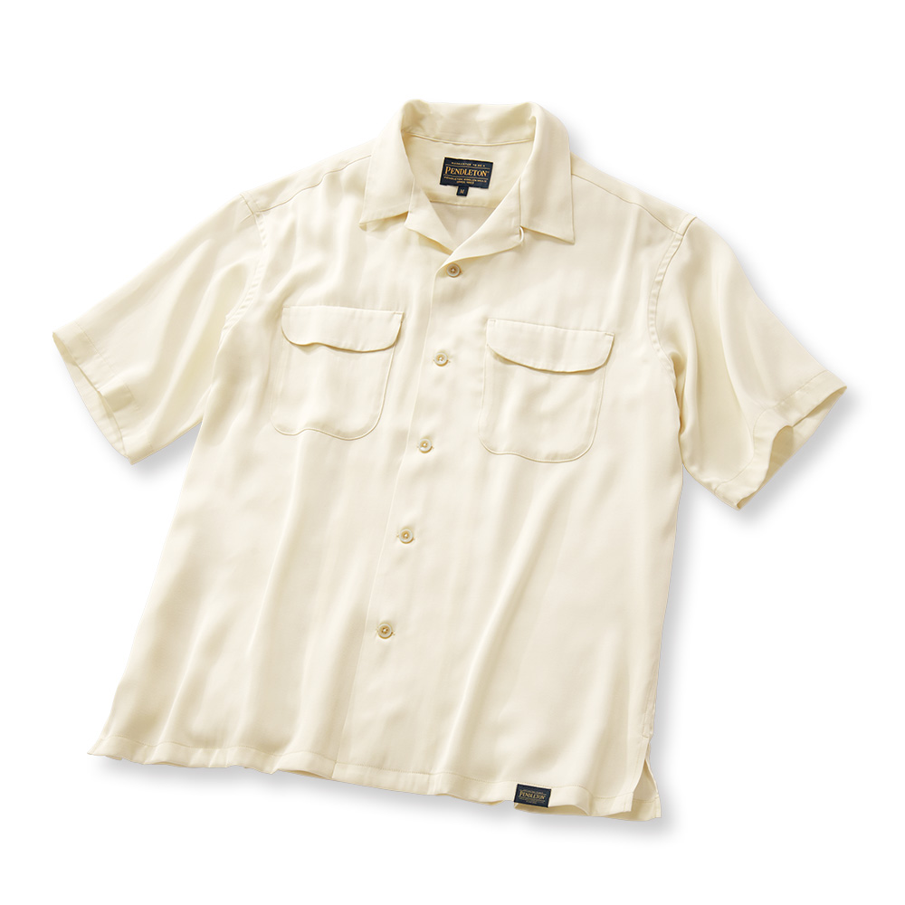 シルキータッチ･オープンカラーシャツ