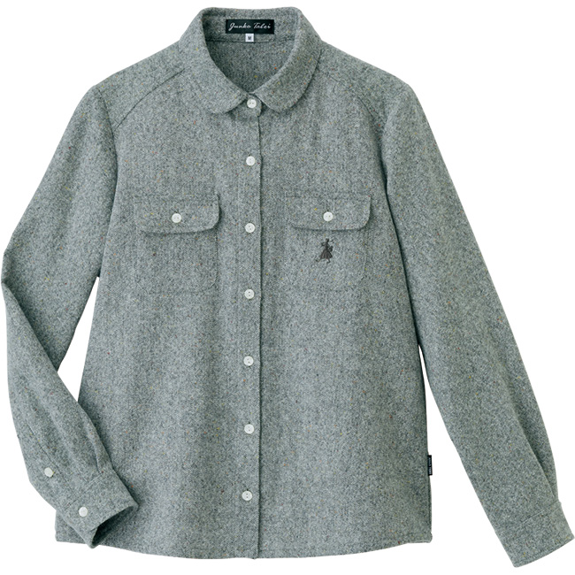 ミックスツイードブラウス