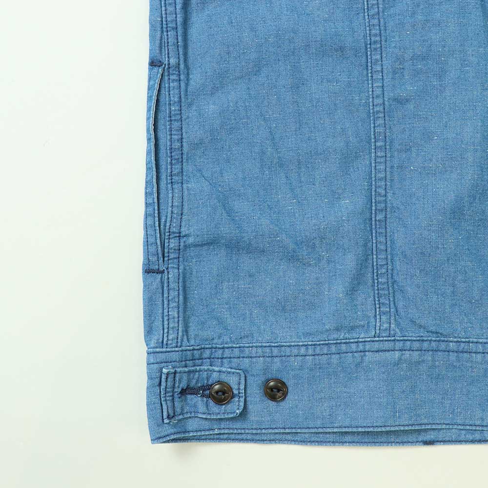 コットンリネン・シャンブレージャケット