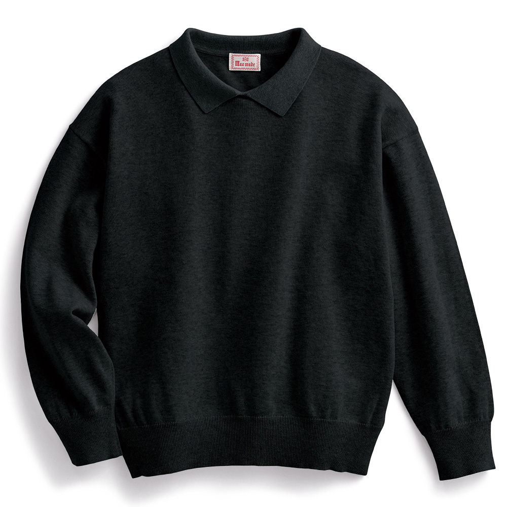 ちび襟ニットプルオーバー