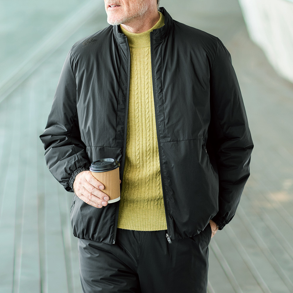 中わた・軽量ナイロン撥水ジャケット