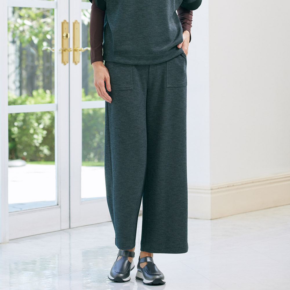 リネアルジャージー･ワイドアンクルパンツ