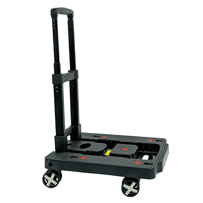 コンパクトに折りたためるキャリーカート