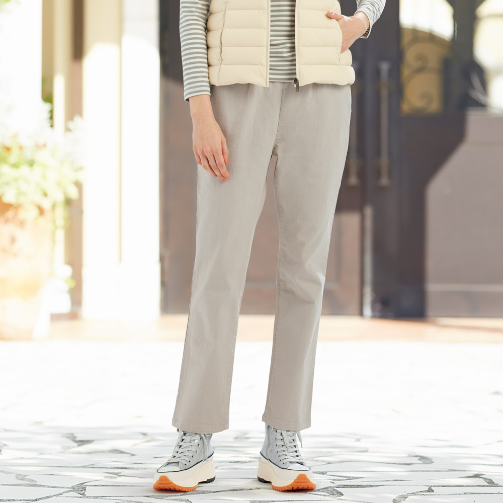 総ゴムデニムパンツ